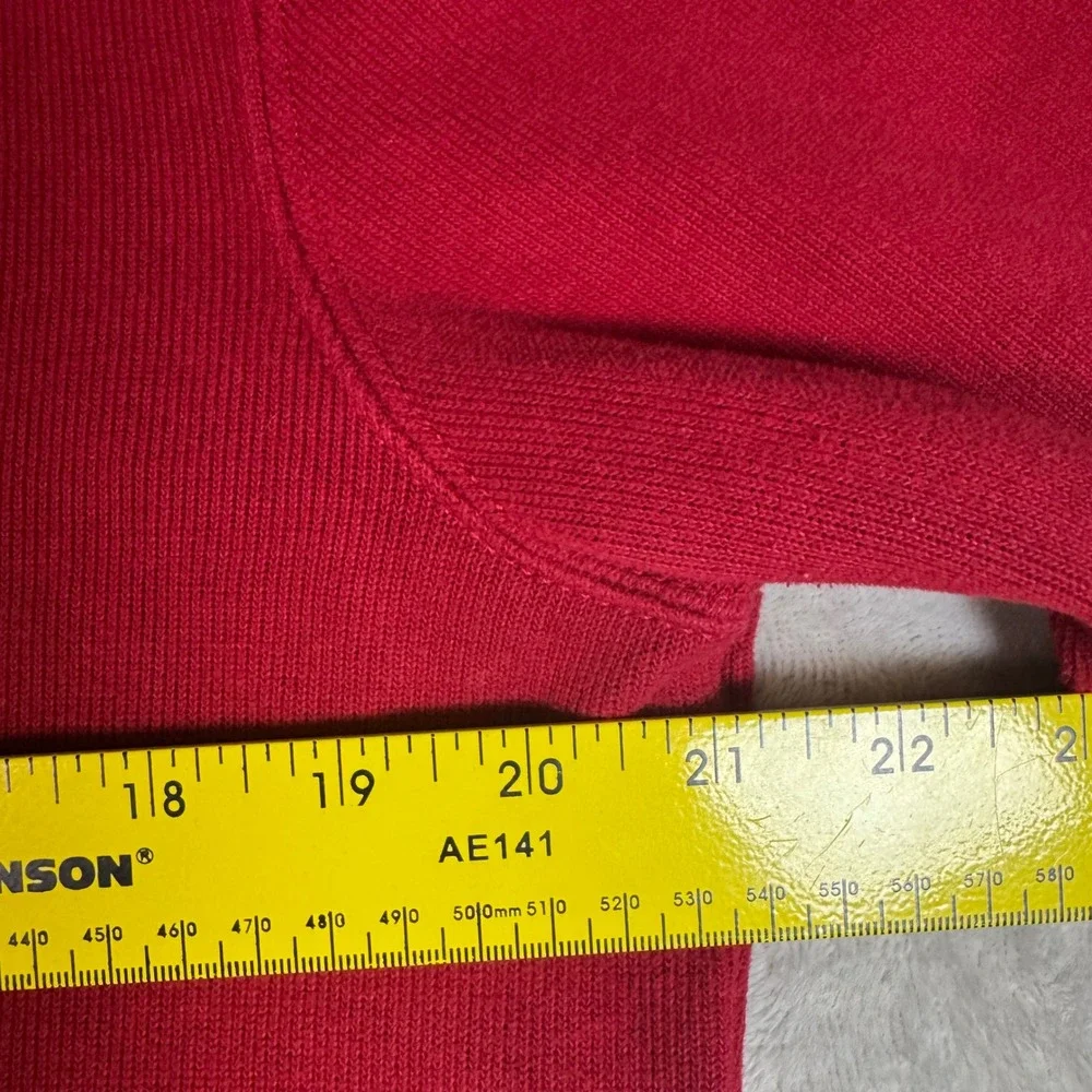 Polo Ralph Lauren Men Red Quarter Zip Pullover Sweatshirt Size Medium